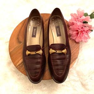 BALLY Candy Brown Leather Loafers